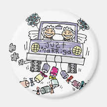 Lesbisch Wedding gerade verheiratetes Magnets