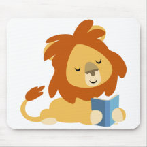 LeseCartoon-Löwe mousepad
