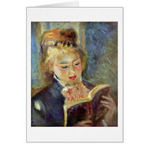 Lesemädchen durch Pierre-Auguste Renoir Grußkarten