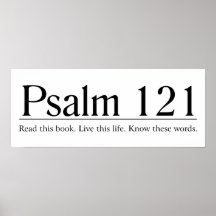 Lesen Sie den Bibel-Psalm 121 Posterdruck