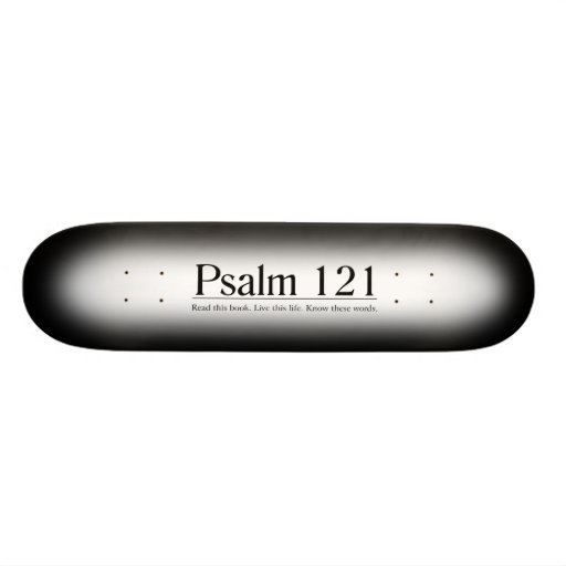 Lesen Sie den Bibel-Psalm 121 Personalisierte Skateboarddecks