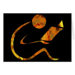 Leser-goldene leere Karte