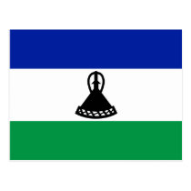 Lesotho-Flaggen-Postkarte postkarten