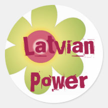 Lettischer Poweraufkleber
