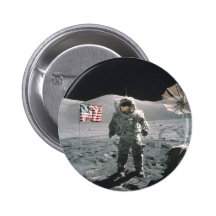 Letzt-Mann Apollo 17 auf dem Mond Anstecknadel