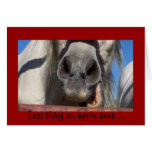 Letzte Sache, die ein Apfel sieht…. Karte