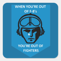 Letzter Revolverheld F-8 Sticker
