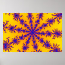 Leuchtendes Blau Plakate