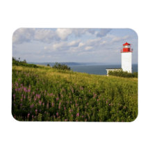 Leuchtturm in St Martins, New-Brunswick, Eckiger Magnet