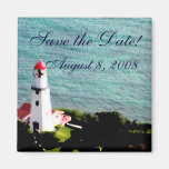 Leuchtturm Save the Date Magnete