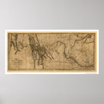 Lewis- u. Clark-Expeditions-Karte - 1804 Plakatdruck