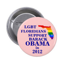 LGBT Floridians für Obama 2012 Button