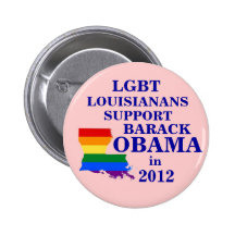 LGBT Louisianans für Obama 2012 Buttons
