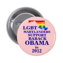 LGBT Marylander für Obama 2012 Anstecknadel