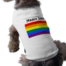 LGBT Regenbogen-Flagge Haustierklamotten