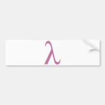 LGBT rosa Lamda Symbol Auto Aufkleber