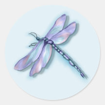 Libelle Runde Sticker