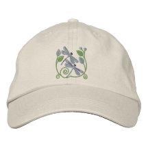Libellen-Garten Bestickte Caps