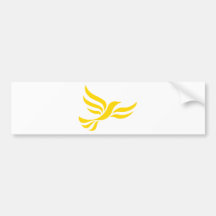 Liberaldemokrat-Logo Autoaufkleber