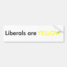 Liberale sind gelb auto sticker
