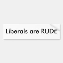 Liberale sind unhöflich autosticker