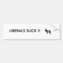 LIBERALE SIND ZUM KOTZEN!! AUTOAUFKLEBER