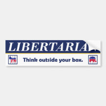 Liberalist - denken Sie außerhalb Ihres Kasten-Sto Auto Sticker