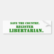Liberalistischer Autoaufkleber