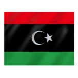 Libysche Unabhängigkeitsflagge - freie Libyen-Prot Postkarten
