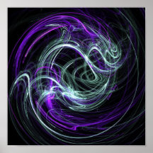 Licht innen - Veilchen-u. Indigo-Wirbel Posterdrucke