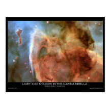 Licht und Schatten im Carina-Nebelfleck Postkarten