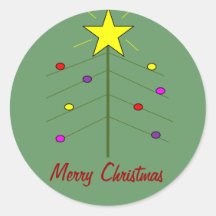 Lichter auf den Weihnachtsbaum-Aufklebern