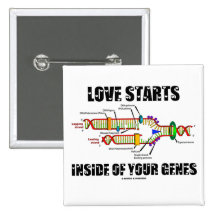 Liebe-Anfänge innerhalb Ihrer Gene (DNA-Reprodukti Buttons
