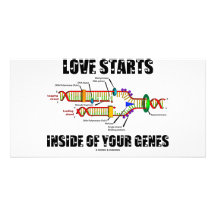Liebe-Anfänge innerhalb Ihrer Gene (DNA-Reprodukti Fotogrußkarten