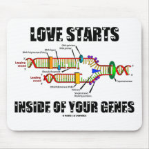 Liebe-Anfänge innerhalb Ihrer Gene (DNA-Reprodukti Mauspads