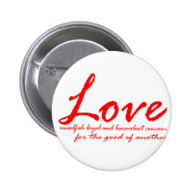 Liebe Anstecknadelbutton