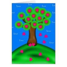 Liebe-Baum Karten