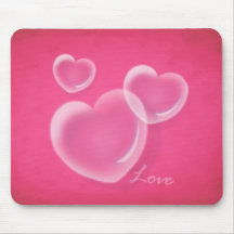 Liebe-Blasen Mousepads