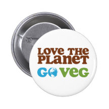 Liebe der Planet gehen Veg Button