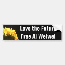 "Liebe die Zukunft - freies Autoaufkleber Ai Weiwe