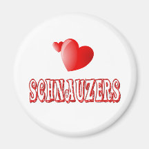 Liebe für Schnauzers Magnete