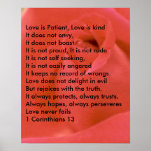 LIEBE-GEDICHT AUF ROTER ROSE PLAKATDRUCK