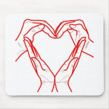Liebe-Herz Mousepads