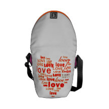 Liebe-Herz-Rickshaw-Bote-Tasche Kuriertasche