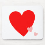Liebe-Herzen Mauspad