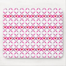 Liebe-Herzvalentine-rosarote schöne Liebhaber Mousepads