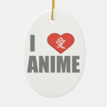 Liebe I Anime Weihnachtsornament