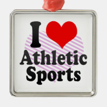 Liebe I athletischer Sport Weihnachtsornament