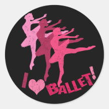 Liebe I Ballett Sticker