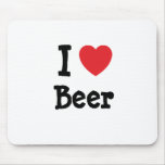 Liebe I Bier-Herzgewohnheit personalisiert Mousepads
